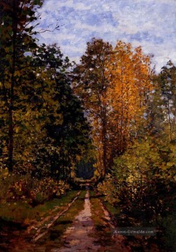  Monet Malerei - Weg im Wald Claude Monet
